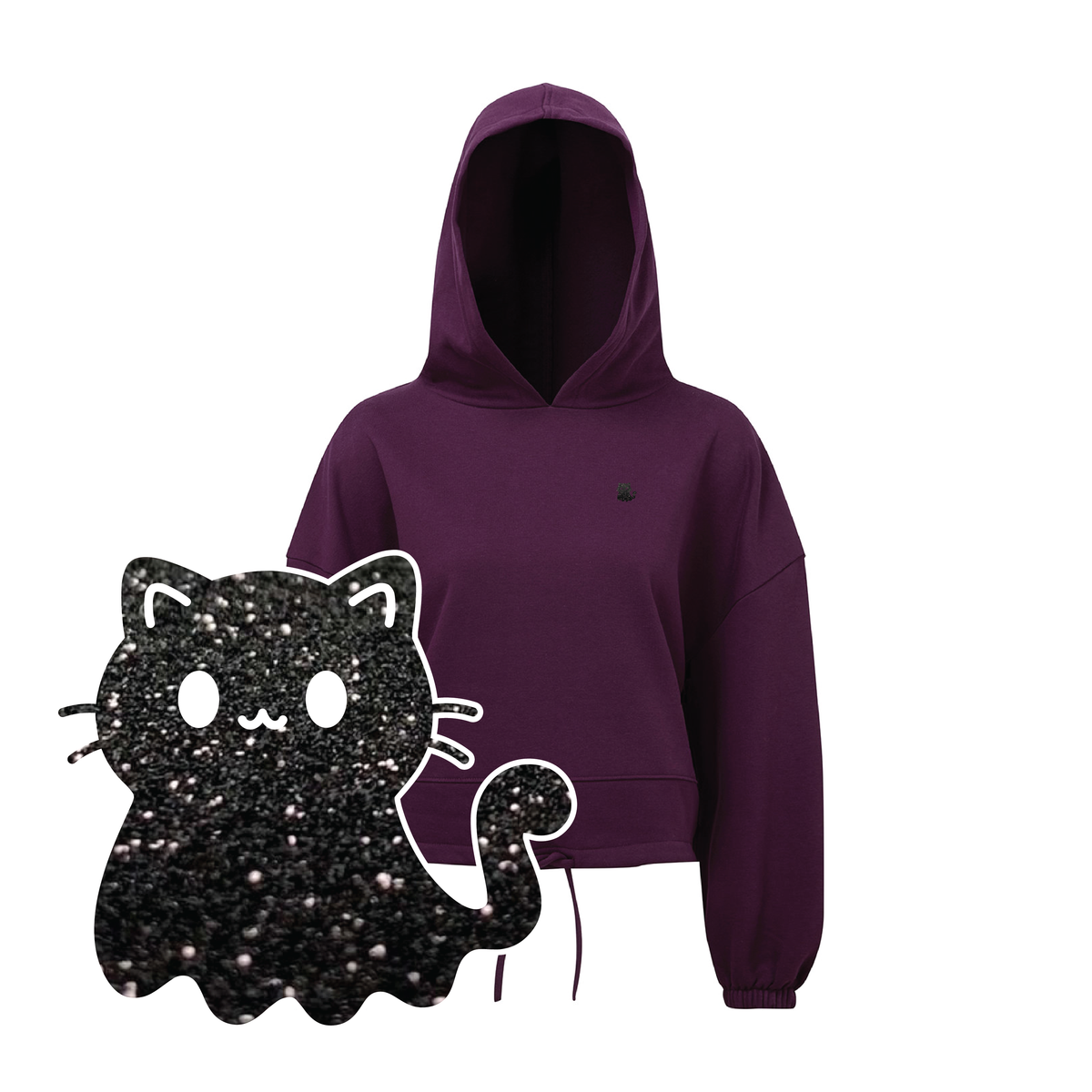 Black Cat Hoodie - Ladies