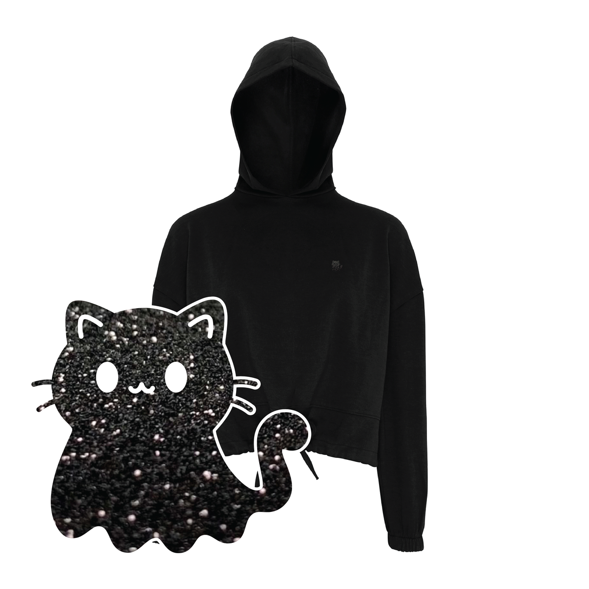 Black Cat Hoodie - Ladies