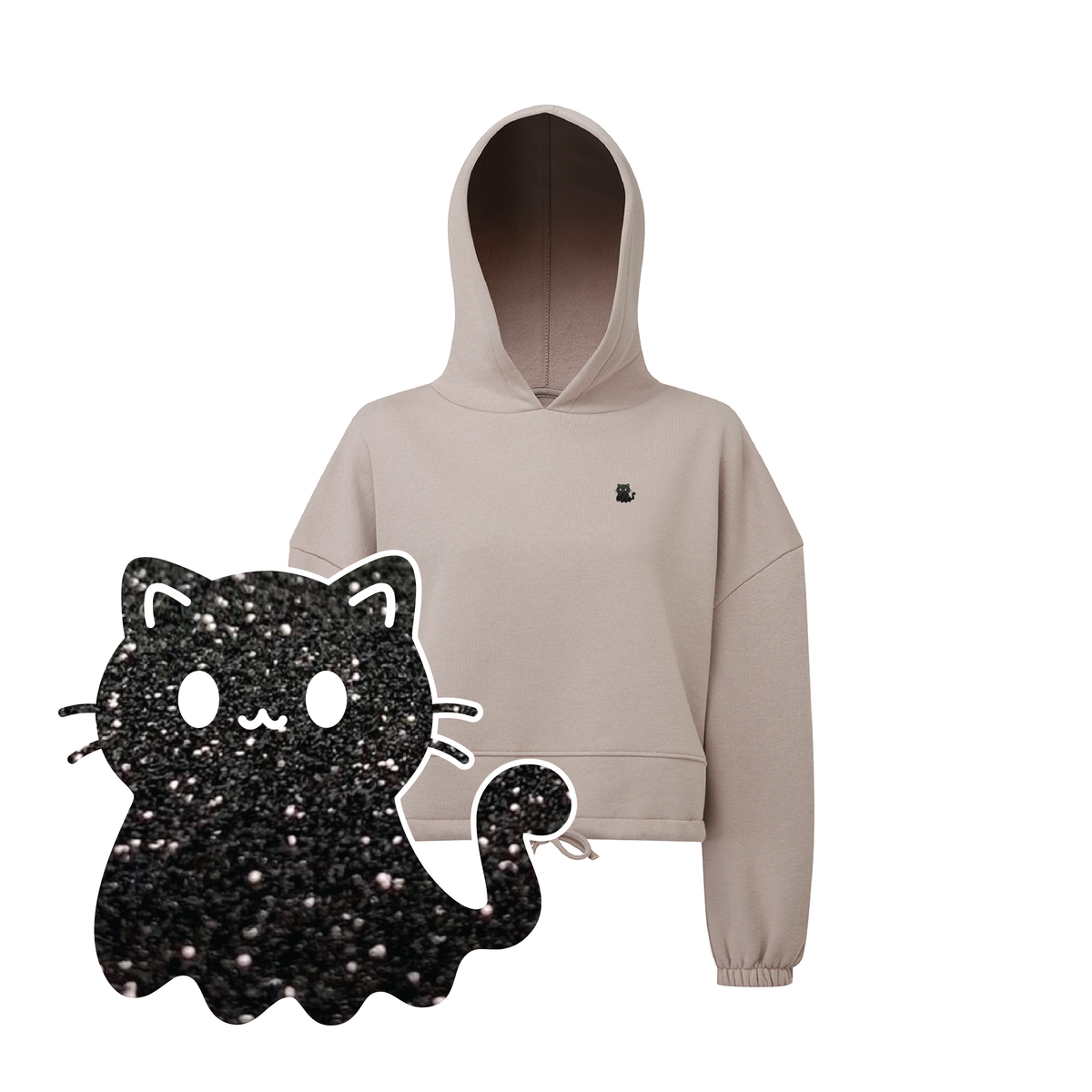 Black Cat Hoodie - Ladies