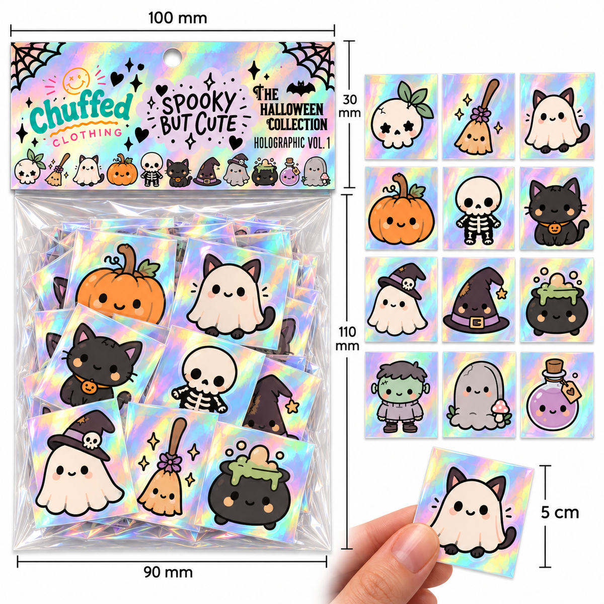 The Halloween Collection Stickers - Holographic