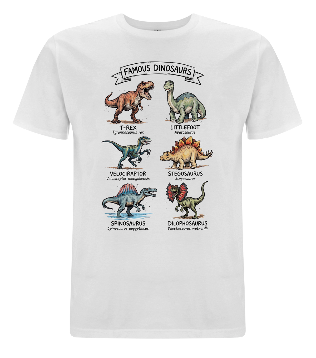 Famous Dinosaurs T-Shirt