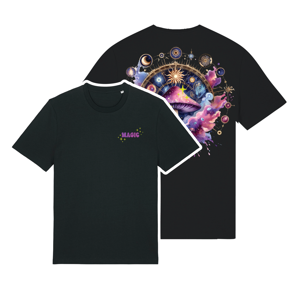 Magic Mushrooms Compass T-Shirt