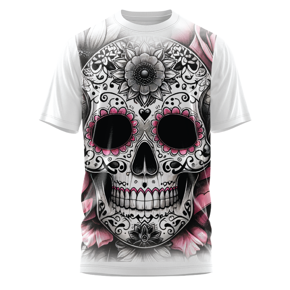 Mechanical Skull Bloom T-Shirt