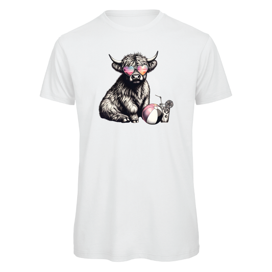 Beach Cow Ladies T-Shirt